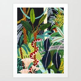 The Jungle at Midnight Art Print