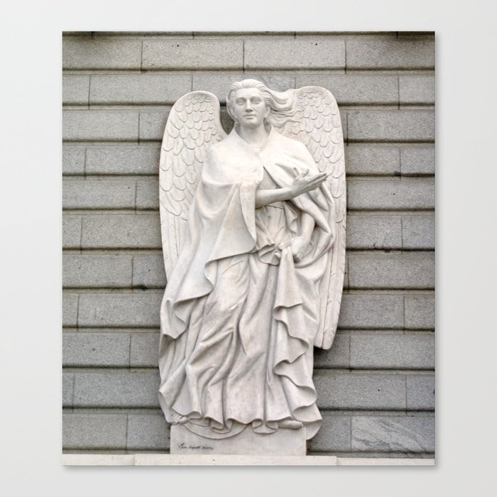 Angel. Almudena Cathedral. Madrid, Spain Canvas Print