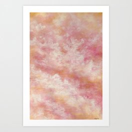 Abstract Sunset Cloud Painting Art Print