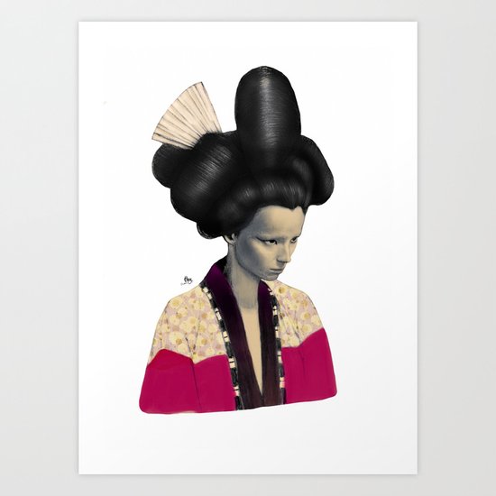 Geisha Art Print