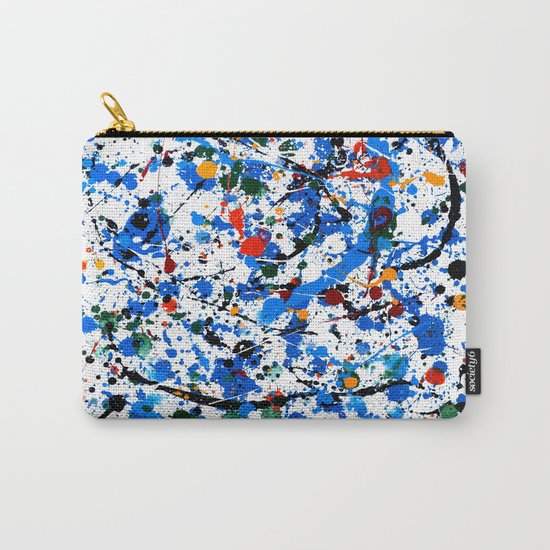 Abstract #23 - Frenzy in Blue Carry-All Pouch