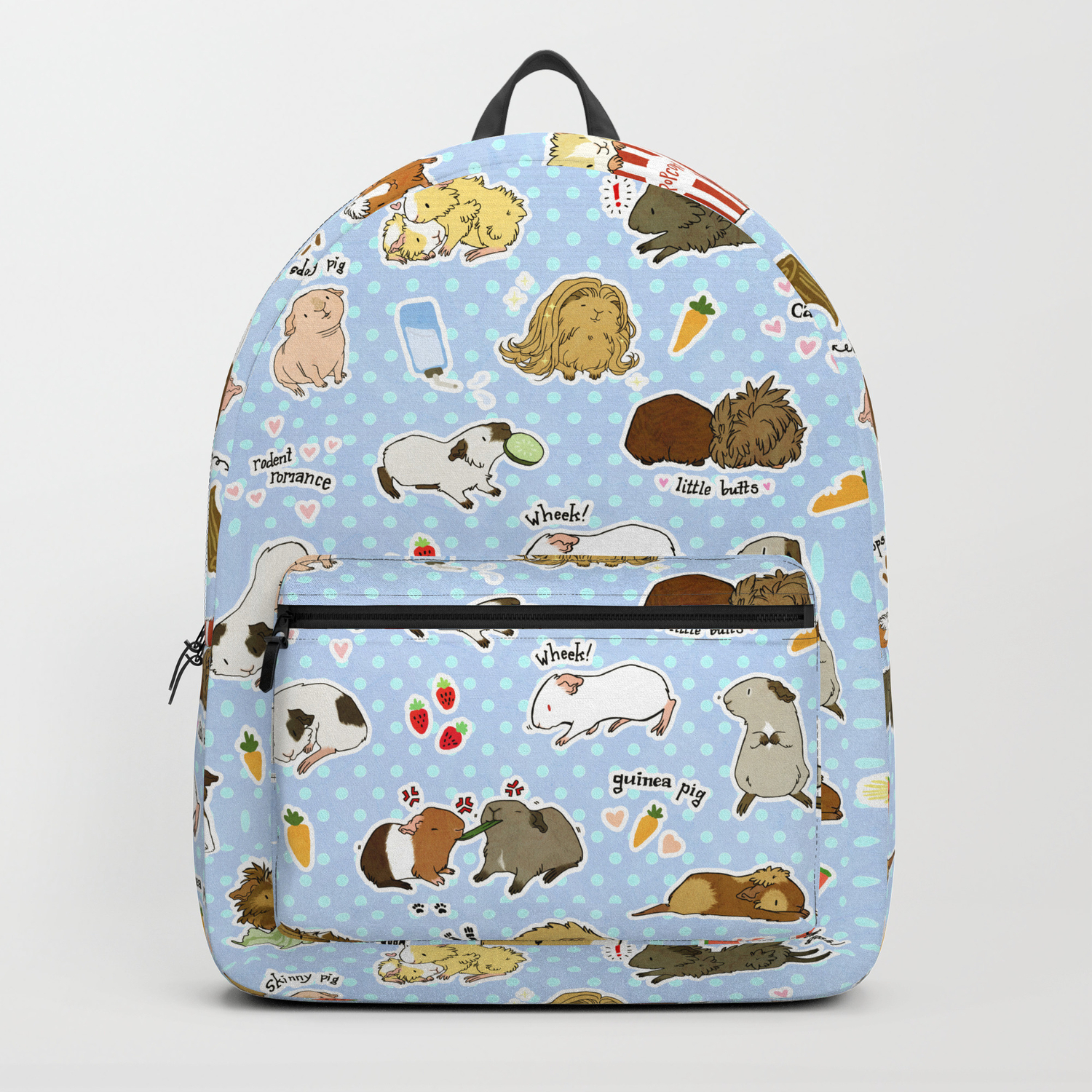 Drawstring Backpack Guinea Pigs And ABCs Rucksack 