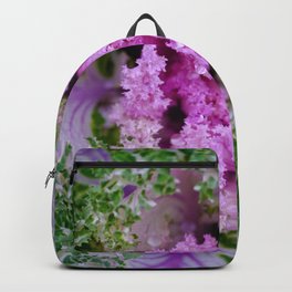 Decorative cabbage pattern Backpack | Kale, Pattern, Cabbage, Photo, Plant, Texture, Green, Flower, Purple, Garden 