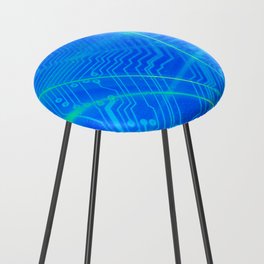 Abstract Technology Counter Stool
