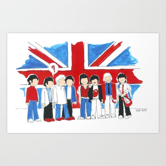 Les Petits Great Britain Art Print