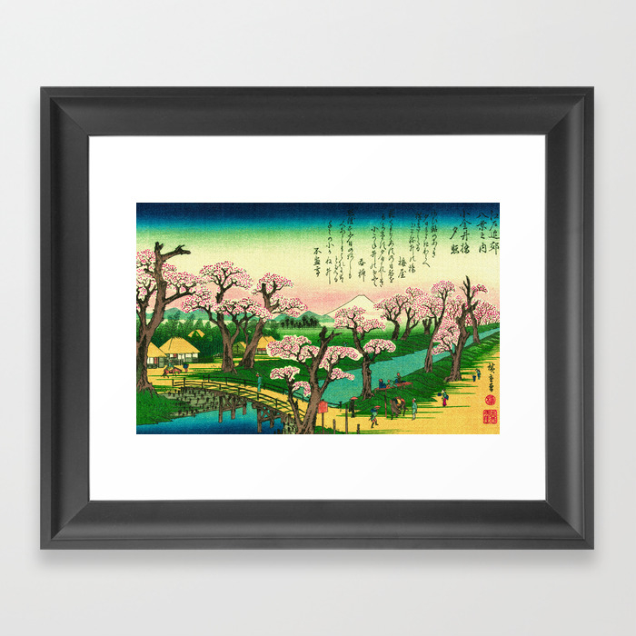 Evening Glow At Koganei Bridge Framed Art Print By Yesteryears Society6 Evening Glow At Koganei Bridge Framed Art Print By Yesteryears Society6