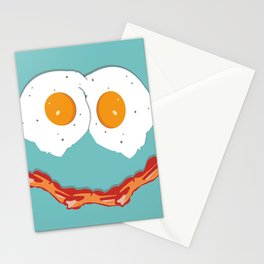 Smiling Baconegg  Stationery Cards