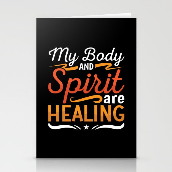 Mental Health My Body And Spirit Anxie Anxiety Stationery Cards