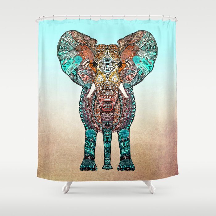 boho summer elephant shower