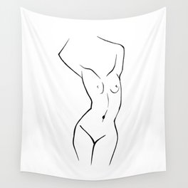 Hot lady Wall Tapestry