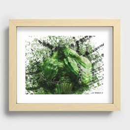 Green Hero Recessed Framed Print