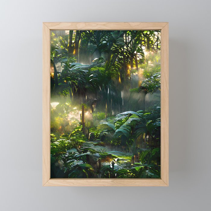 Radient Rainforest Framed Mini Art Print
