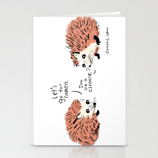 I'm on a cleanse. Stationery Cards