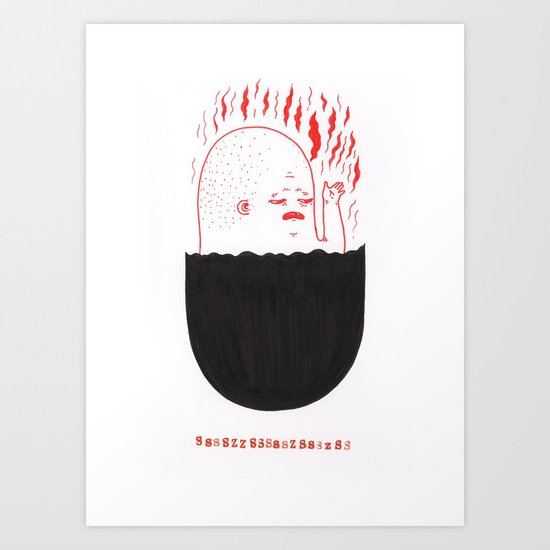 Burn Art Print