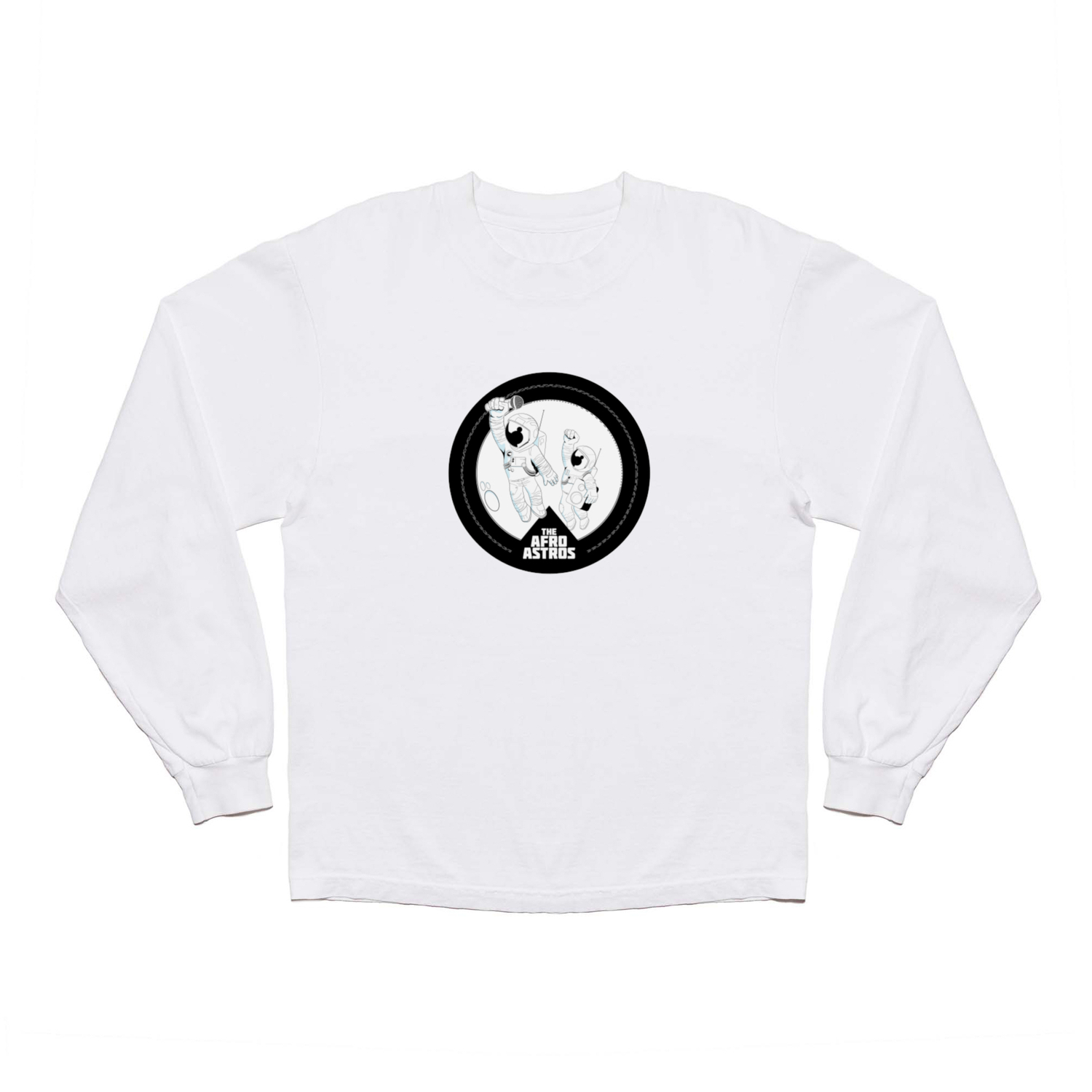 THE AFRO ASTROS Long Sleeve T Shirt by Nobe Design