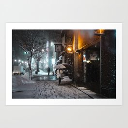 Sapporo snow Art Print