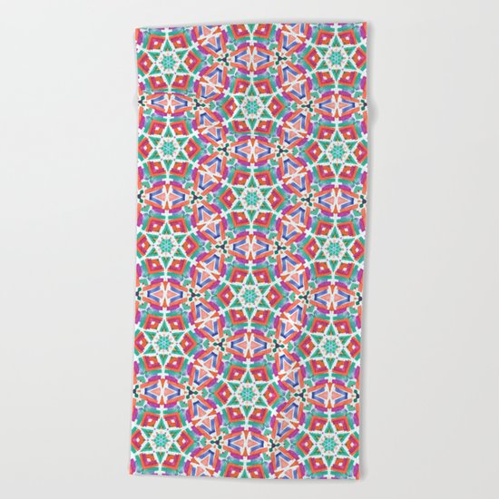 Watercolor Boho Dash 1 Beach Towel
