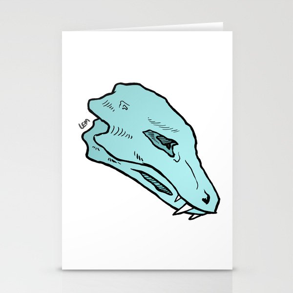 Dragon Skull Stationery Cards