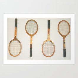Classic Racquets Art Print