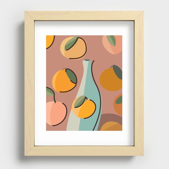 oranges and still life Recessed Framed Print