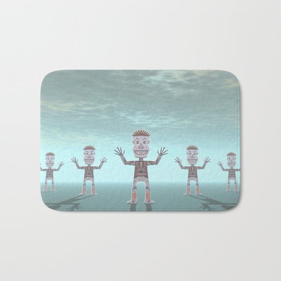 Characters Made of Stone Bath Mat