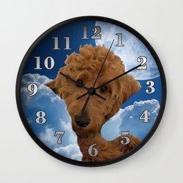Dog Golden Doodle Wall Clock