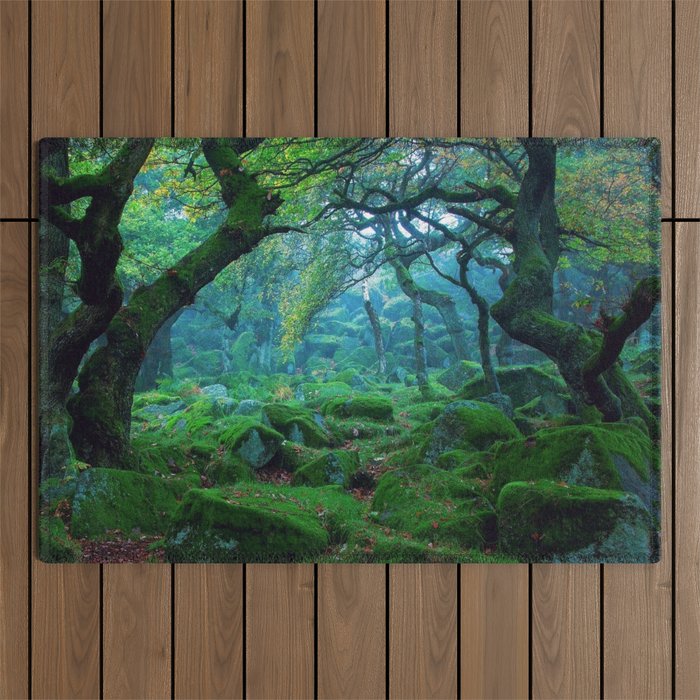 Enchanted forest mood Outdoor Rug