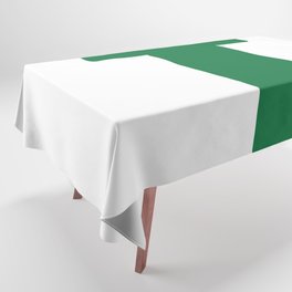 T (Olive & White Letter) Tablecloth