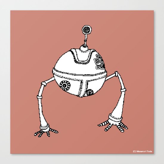 The Devoted Robot ( HQ pixel ) Canvas Print