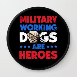 Labrador Retriever Military Working Dog Heroes Wall Clock