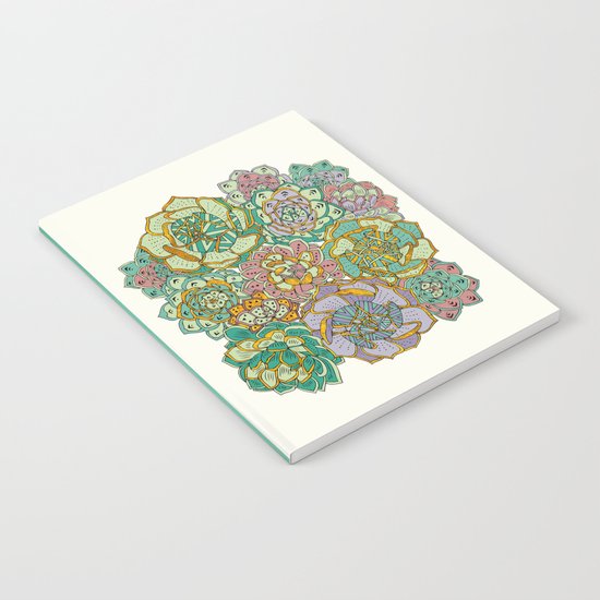 Blooming Succulents Notebook