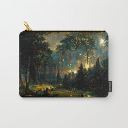 Walking through the fairy forest Carry-All Pouch | Magic, Mystery, Shadow, Nature, Woods, Night, Trees, Autumn, Magical, Dark 