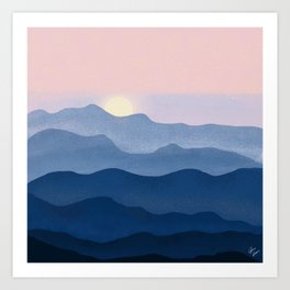 Smokey Mountains Art Print