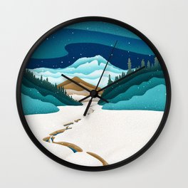 Mt. Hood from the base of Heather Canyon Wall Clock