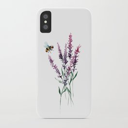 Lavender and Bee iPhone Case