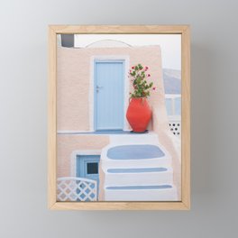 Dreamy Santorini Oia #3 #wall #art #society6 Framed Mini Art Print