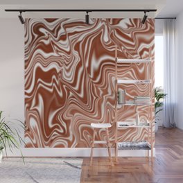 Chocolate Vanilla Swirl Wall Mural