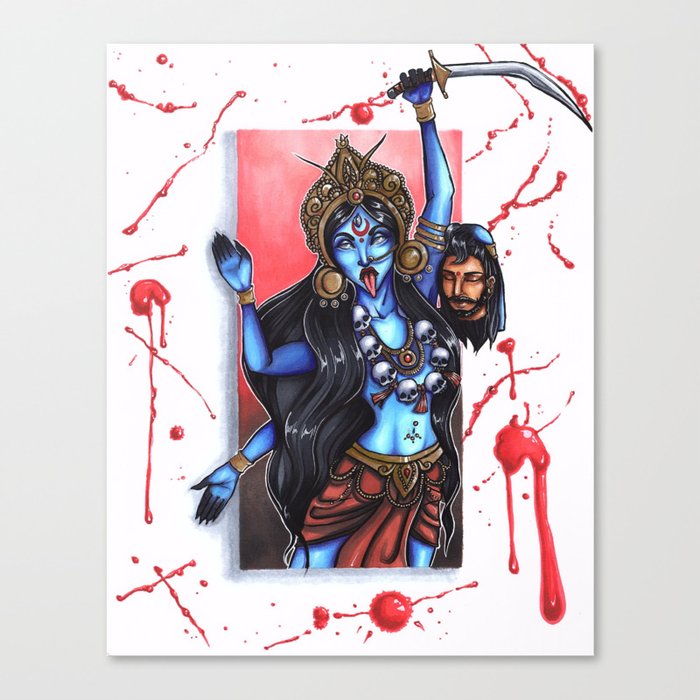 Kali the Destroyer Canvas Print