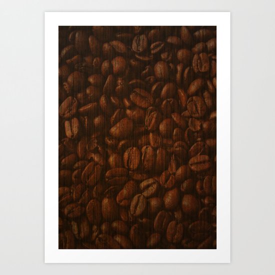 Coffee Bean Art Print