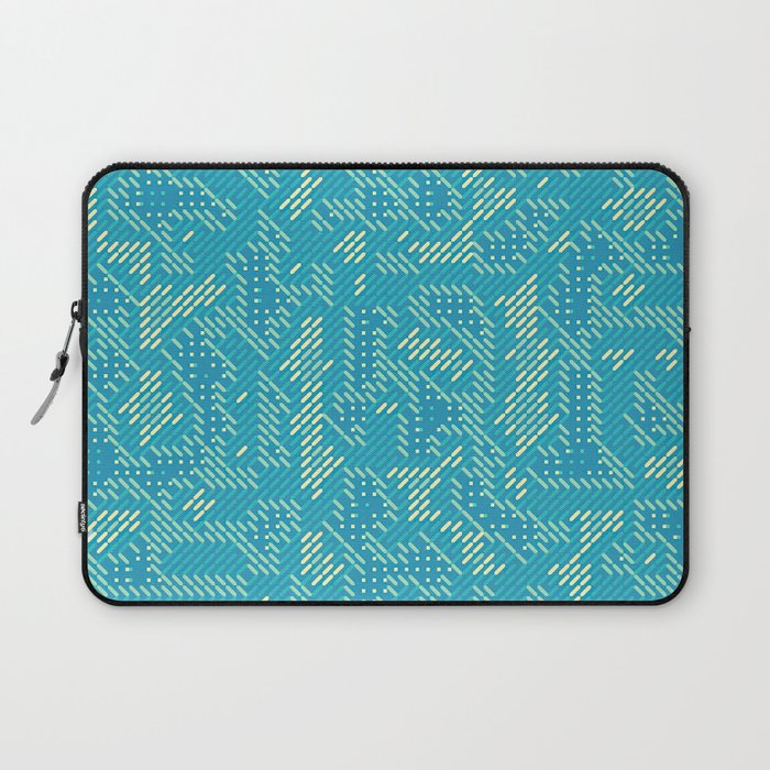 Turquoise Geometric Pattern Laptop Sleeve