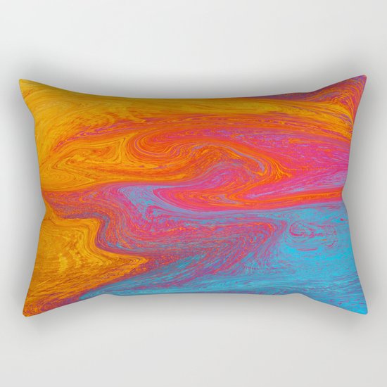 Marbled IX Rectangular Pillow