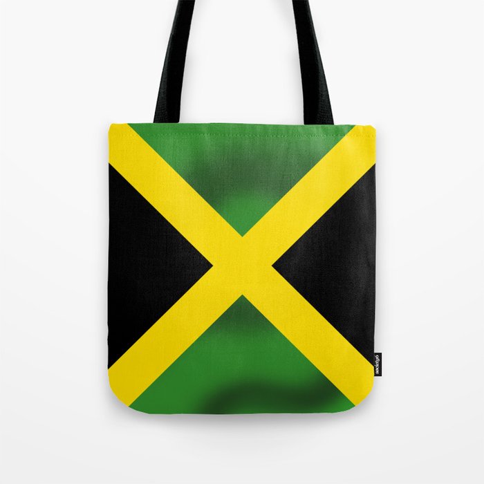 Womens Canvas Large Tote Shoulder Handbag Jamaican Flag Large Capacity Bags 