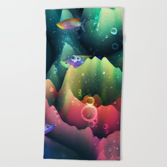 Rainbowland Beach Towel