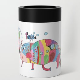 wash a colorful elephant Can Cooler