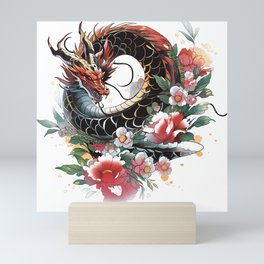 Tattoo Style Dragon Mini Art Print