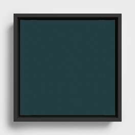 Bluish-Black Ore Framed Canvas