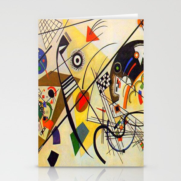 Wassily Kandinsky Transverse Line, colorful  Stationery Cards
