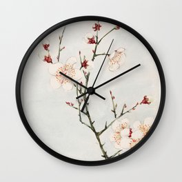Plum Branches With Blossoms Wall Clock | Painting, Japaneseculture, Megatamorikaga, Blossoms, Vintage, Japanesestyle, Vintagefloral, 18701880, Blossom, Japaneseart 