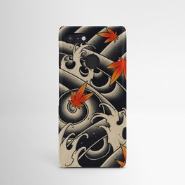 Japanese Finger Wave Maple Leaf Tattoo Android Case
