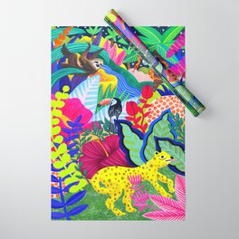 Jungle Party Animals Wrapping Paper